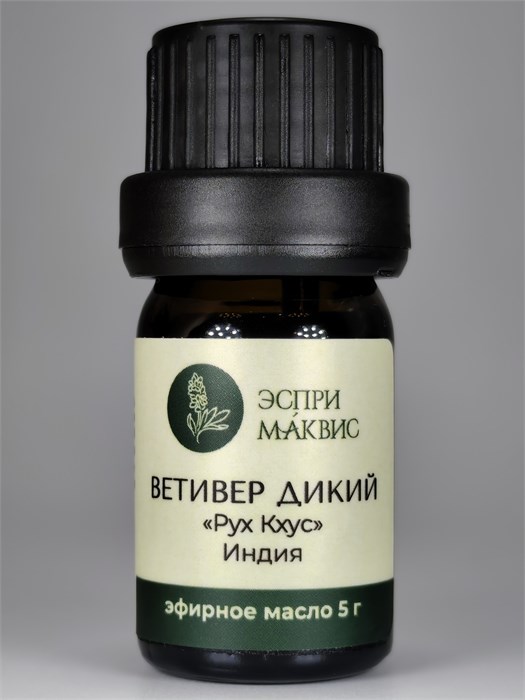 Ветивера зеленого дикого эфирное масло (рух кхус)