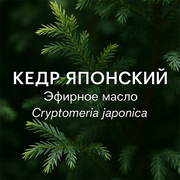 Кедра японского хвои эфирное масло 1856
